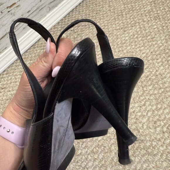 Donald J. Pliner Black Strappy Sandals heels size 6.5 - Picture 10 of 10